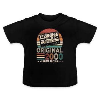 Légendaire 2000 - T-shirt bio col rond Bébé - noir - Devant
