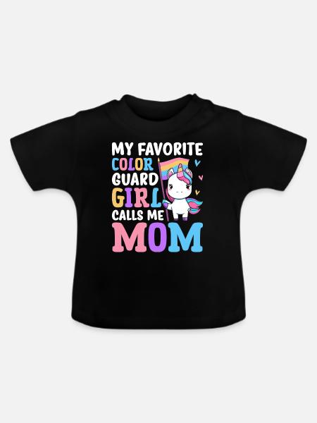 Weibliche Fahnenwache - Baby Bio-T-Shirt mit Rundhals - Schwarz