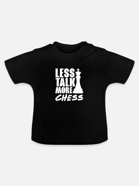 Schach - Baby Bio-T-Shirt mit Rundhals - Schwarz