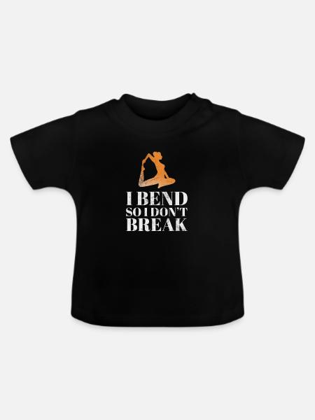 Meditation - Baby Bio-T-Shirt mit Rundhals - Schwarz