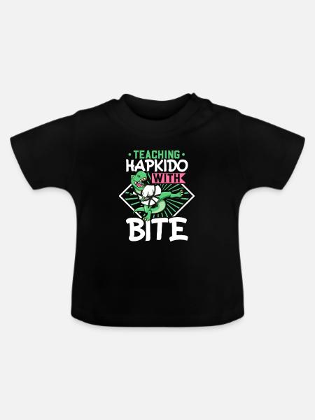 Hapkido mit Biss - Hapkido Trainer - Baby Bio-T-Shirt mit Rundhals - Schwarz
