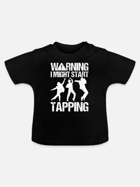 Lustiger Stepptanz Stepptänzer - Baby Bio-T-Shirt mit Rundhals - Schwarz