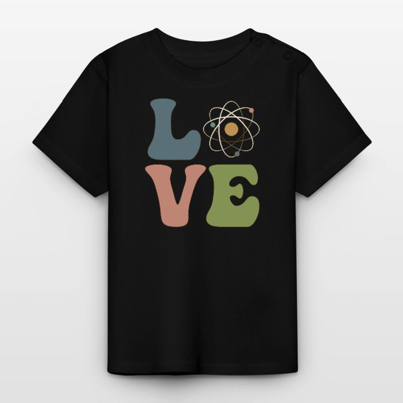 Quantum Physics Experiment Physicist Science Baby Organic T-Shirt with Round Neck