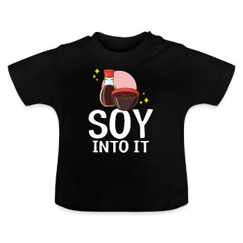 Japanische Sojasauce - Baby Bio-T-Shirt mit Rundhals - Schwarz - Vorne