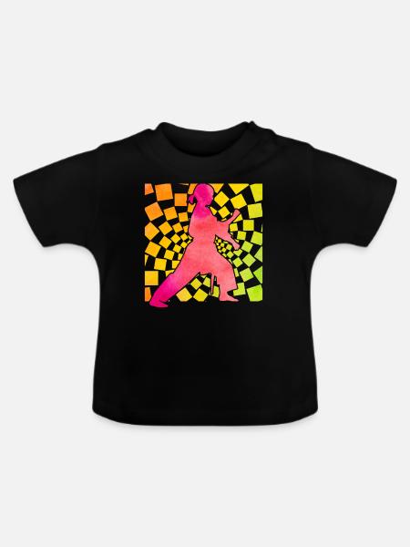 Wing Chun - Baby Bio-T-Shirt mit Rundhals - Schwarz