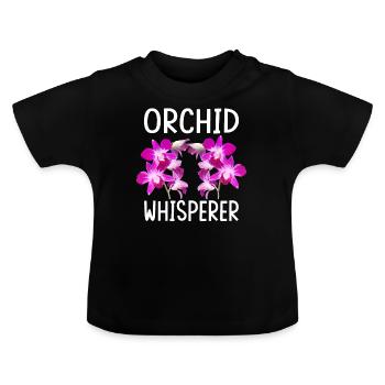 Fun Houseplant Nursery - Baby Organic T-Shirt with Round Neck - black - Front