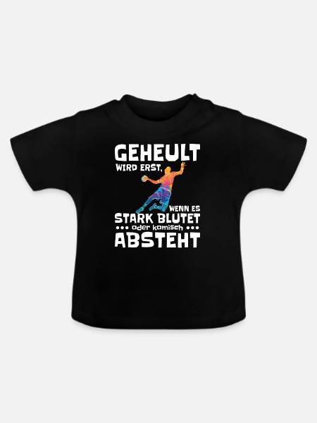 Blutiger Handballtanz - Baby Bio-T-Shirt mit Rundhals - Schwarz
