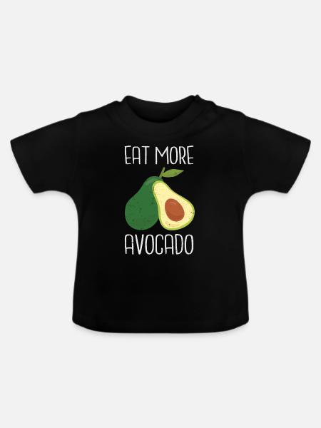 Avocado - Baby Bio-T-Shirt mit Rundhals - Schwarz