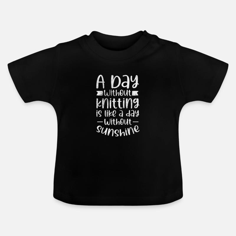 Crochet Tricot - T-shirt bio col rond Bébé - noir