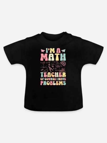 Groovy Schullehrerin - Baby Bio-T-Shirt mit Rundhals - Schwarz