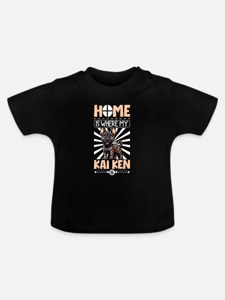 Zuhause - Kai Ken - Baby Bio-T-Shirt mit Rundhals - Schwarz