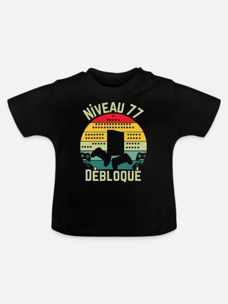 Stufe 77 Losgelöst - Baby Bio-T-Shirt mit Rundhals - Schwarz