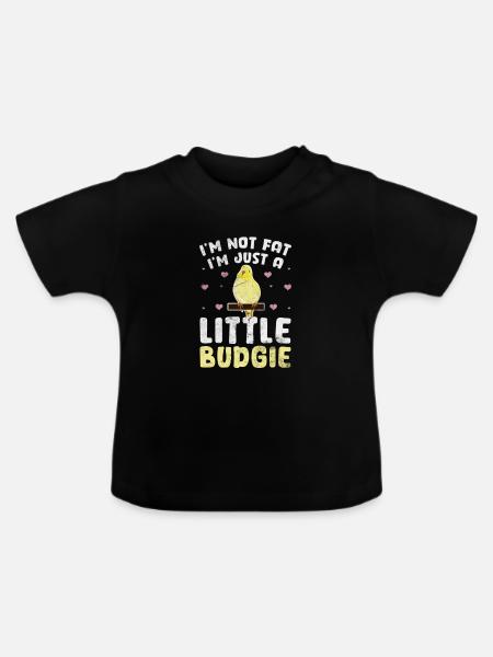 Wellensittich - Baby Bio-T-Shirt mit Rundhals - Schwarz