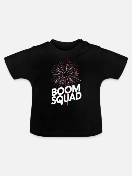 Pyrotechniker Feuerwerk Pyrotechnik - Baby Bio-T-Shirt mit Rundhals - Schwarz