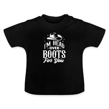 Country Music Countrymusic Geschenk - Baby Bio-T-Shirt mit Rundhals - Schwarz - Vorne