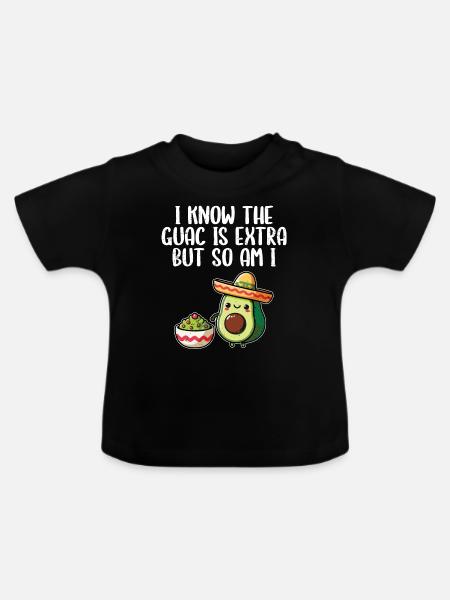 Avocado - Baby Bio-T-Shirt mit Rundhals - Schwarz
