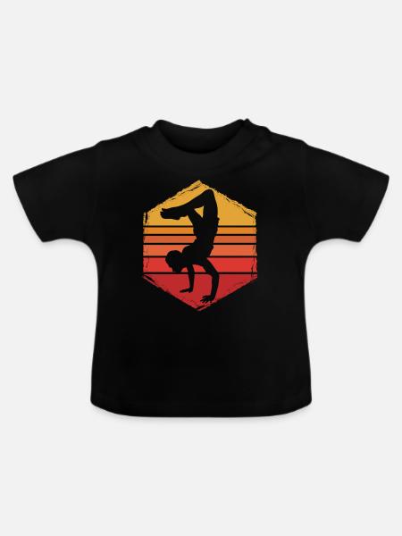Capoeira - Baby Bio-T-Shirt mit Rundhals - Schwarz