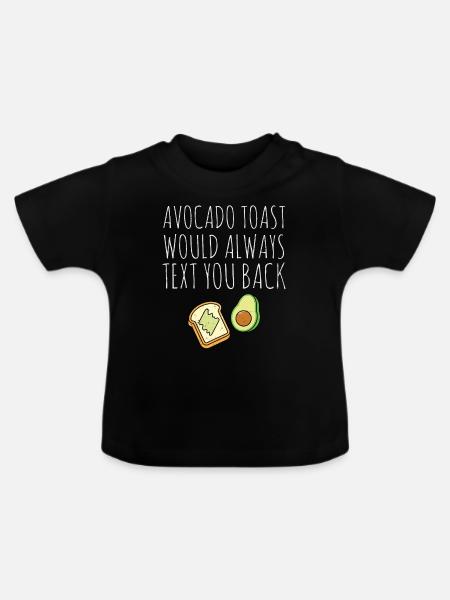 Avocado - Baby Bio-T-Shirt mit Rundhals - Schwarz