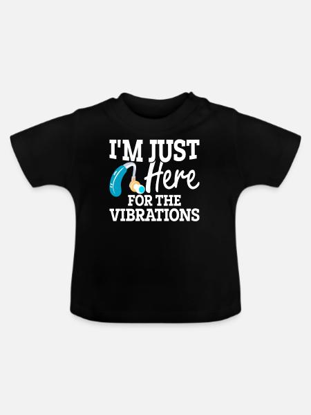 Deaf Pride ASL Gebärdensprache - Baby Bio-T-Shirt mit Rundhals - Schwarz