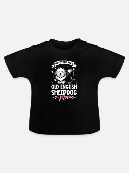 Bobtail Mama - Baby Bio-T-Shirt mit Rundhals - Schwarz