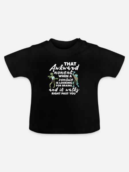Zombie Zombie-Jäger Zombieapokalypse Geschenk - Baby Bio-T-Shirt mit Rundhals - Schwarz