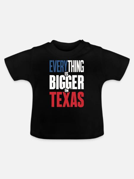 Texas State Texaner Texas - Baby Bio-T-Shirt mit Rundhals - Schwarz