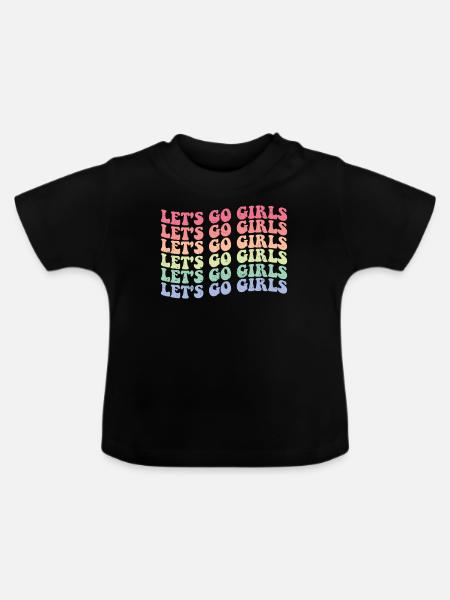 Junggesellin - Baby Bio-T-Shirt mit Rundhals - Schwarz