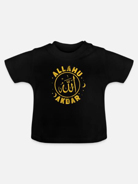 Muslim - Baby Bio-T-Shirt mit Rundhals - Schwarz