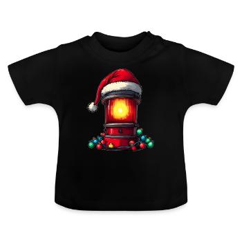 Ambulance Driver Red Siren Light Paramedic - Baby Organic T-Shirt with Round Neck - black - Front