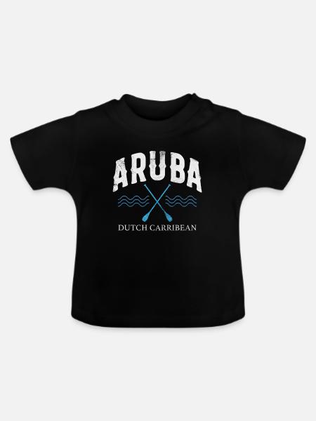 Aruba - Baby Bio-T-Shirt mit Rundhals - Schwarz