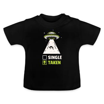 Alien - Baby Bio-T-Shirt mit Rundhals - Schwarz - Vorne