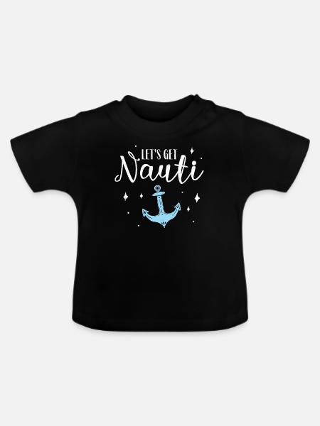 Junggeselle Jungesellenabschied - Baby Bio-T-Shirt mit Rundhals - Schwarz