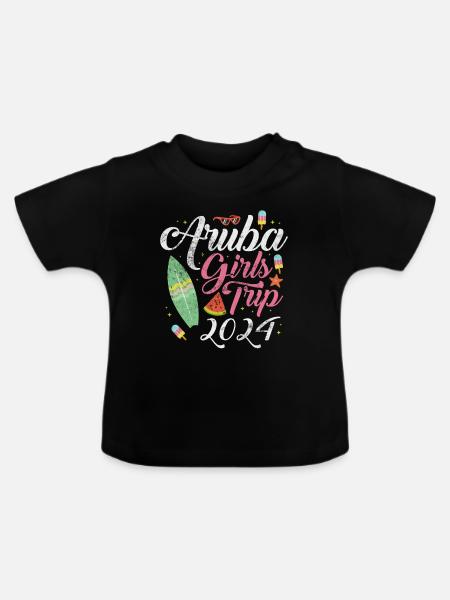 Aruba - Baby Bio-T-Shirt mit Rundhals - Schwarz