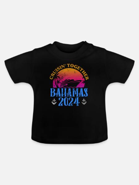 Bahamas - Baby Bio-T-Shirt mit Rundhals - Schwarz