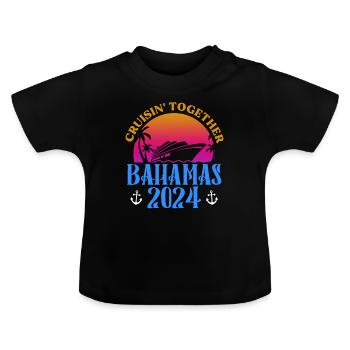 Bahamas Caribbean Island Atlantic Summer Gift - Baby Organic T-Shirt with Round Neck - black - Front
