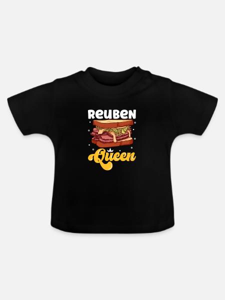 Reuben Queen - Baby Bio-T-Shirt mit Rundhals - Schwarz