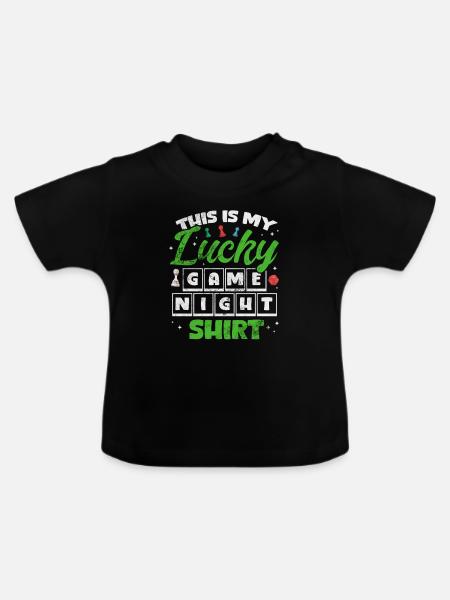 Brettspiel - Baby Bio-T-Shirt mit Rundhals - Schwarz