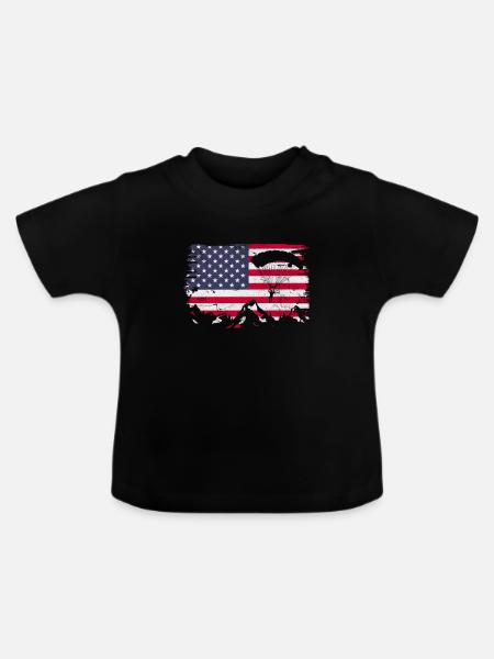 Skydive - Baby Bio-T-Shirt mit Rundhals - Schwarz