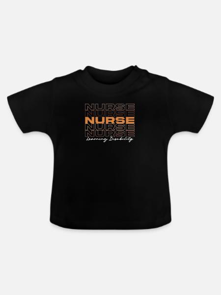 Schwarze Krankenschwester Melanin African - Baby Bio-T-Shirt mit Rundhals - Schwarz