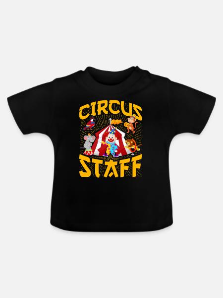 Mitarbeiter des Zirkus - Baby Bio-T-Shirt mit Rundhals - Schwarz