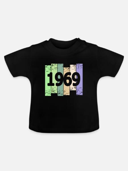 Kunstwerk 1969 - Baby Bio-T-Shirt mit Rundhals - Schwarz