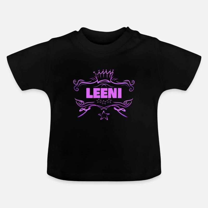 Leeni - T-shirt bio col rond Bébé - noir
