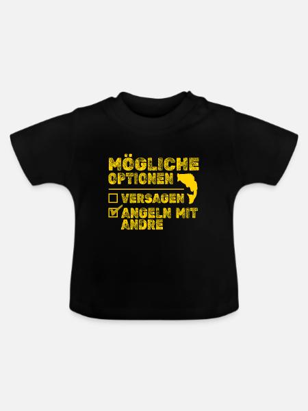 Andre Andre - Baby Bio-T-Shirt mit Rundhals - Schwarz