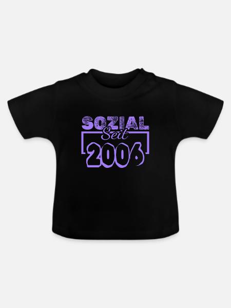seit 2006 - Baby Bio-T-Shirt mit Rundhals - Schwarz