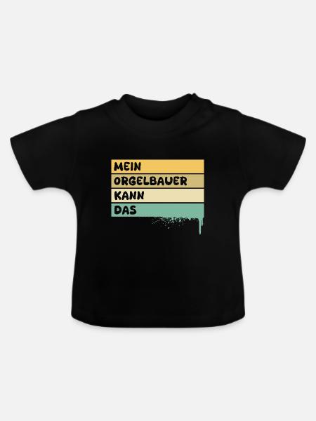 Beruf Orgelbauer - Baby Bio-T-Shirt mit Rundhals - Schwarz