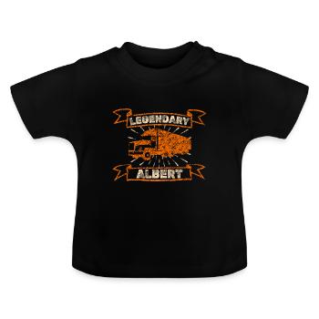 Gift for Albert - Baby Organic T-Shirt with Round Neck - black - Front