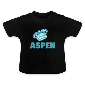 Aspen - Baby Bio-T-Shirt mit Rundhals - Schwarz - Vorne