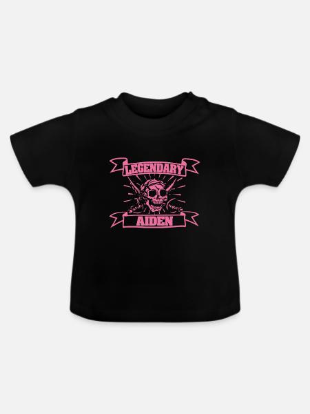 Fasching Aiden - Baby Bio-T-Shirt mit Rundhals - Schwarz