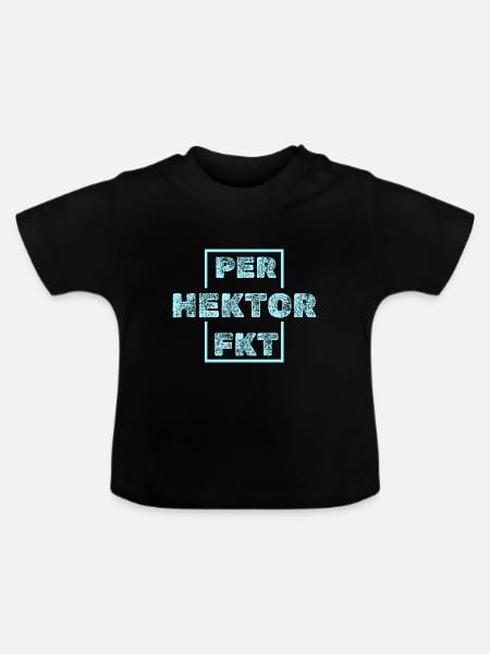 Geschenk für Hektor - Baby Bio-T-Shirt mit Rundhals - Schwarz
