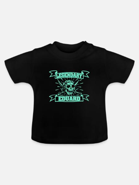 Fasching Eduard - Baby Bio-T-Shirt mit Rundhals - Schwarz